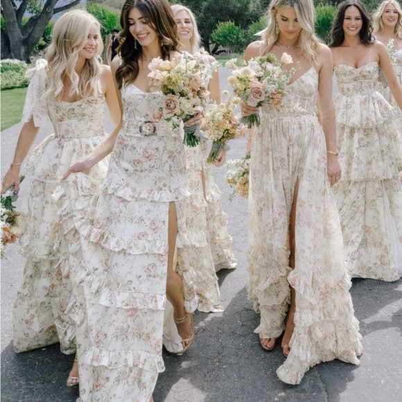 V. Chapman The Carmen Dress in Carmel Valley Rose - Picture 2 of 5